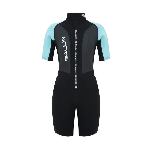 3/2mm Womens Back Zip Short Suits - Image 2
