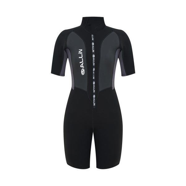 3/2mm Womens Back Zip Short Suits - Image 6