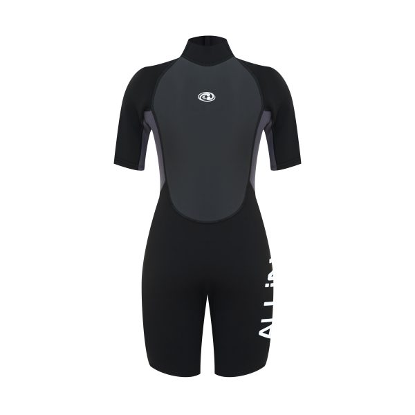 3/2mm Womens Back Zip Short Suits - Image 5