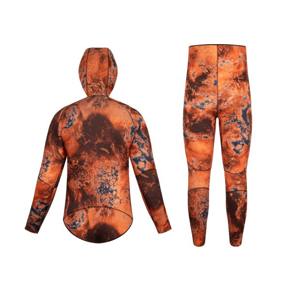 5mm Mens Volcano Camo Spearfishing Wetsuits - Image 2