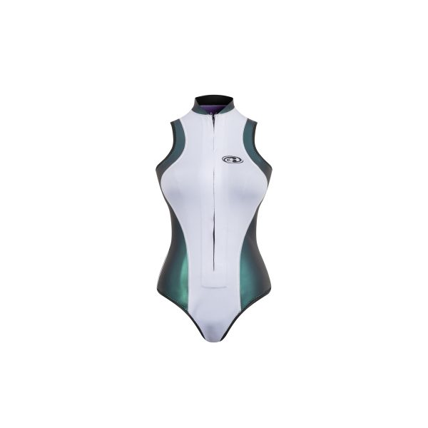 2mm Womens Front Zip Sleeveless Freediving/Swimming Wetsuits - Image 3