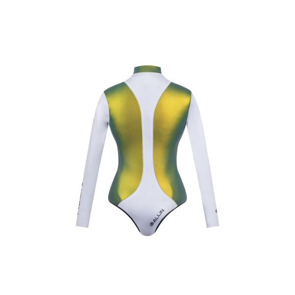 2mm Womens Front Zip Long Sleeve Freediving/Swimming Wetsuits - Image 2
